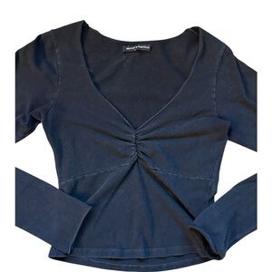 Brandy Melville Women’s Navy Blue Longsleeve One Size